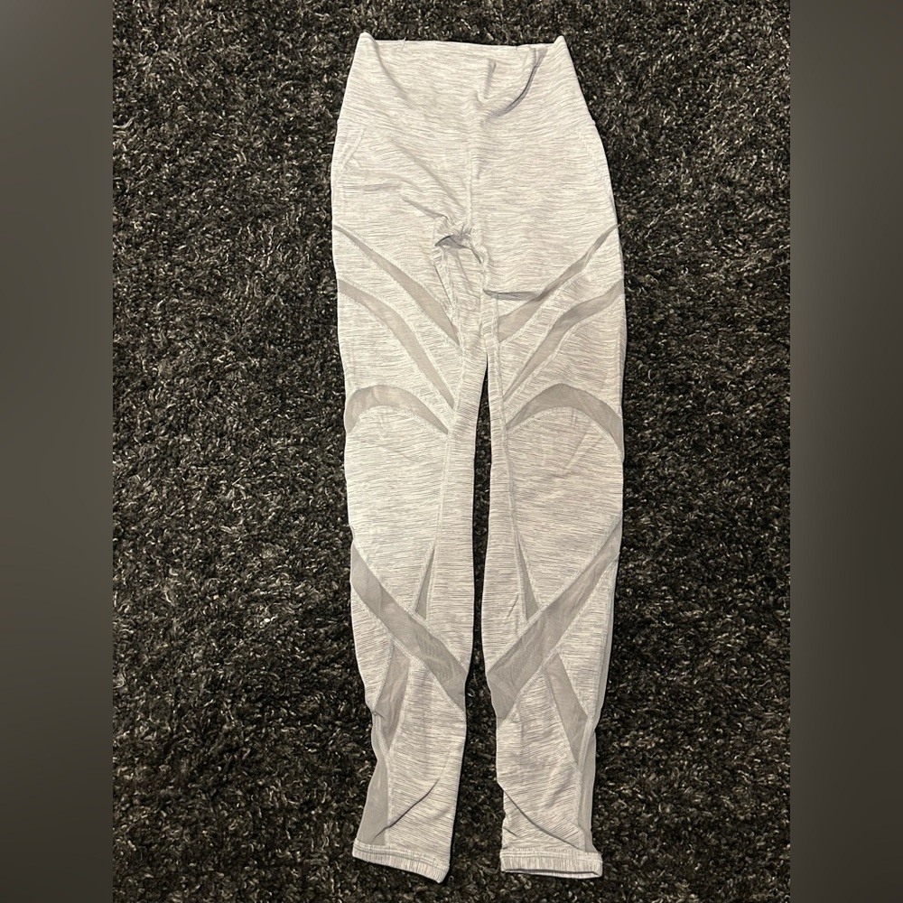 Lululemon Athletica Striped Mesh Leggings(4)